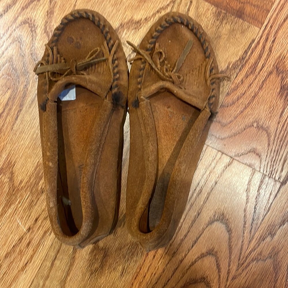 Moccasins with signs of light wear otherwise good condition